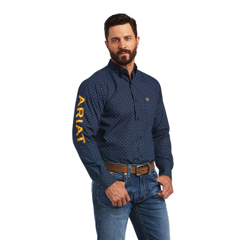Ariat Hemden Herren - Team Senan Fitted Navy ( GOVDW-1709 )